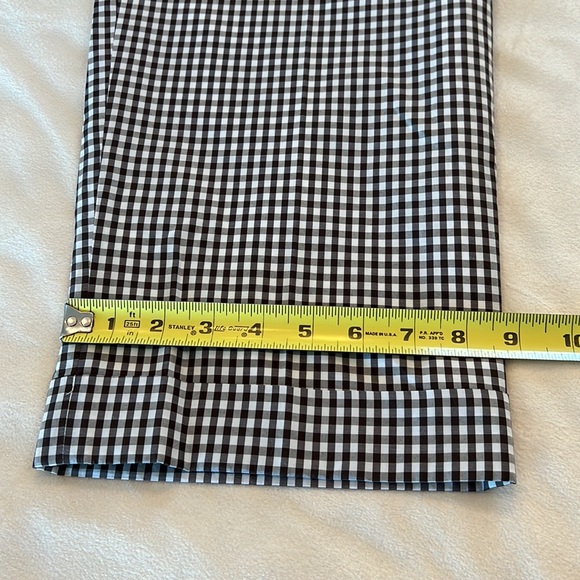 🎉Host Pick🎉 Talbots Brown and White Gingham Ankle Pants Size 8P - Picture 3 of 12